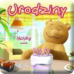 Książeczka kąpielowa Nouky i przyjaciele Urodziny