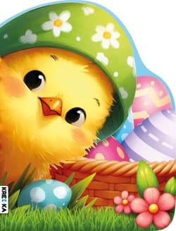 Książeczka kartonowa wielkanocny kurczak - Praca zbiorowa