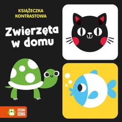 Książeczka kontrastowa Zwierzęta w domu - Opracowanie Zbiorowe