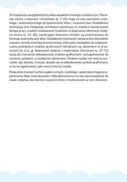 Galeria - zdjęcie nr. 2 - Książeczka sakkadowa do nauki czytania i ćwiczeń ruchów oczu