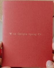 Książeczka "W te święta życzę Ci" - czerwień - Praca zbiorowa