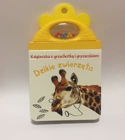 Książeczka z grzechotką i gryzaczkiem Dzikie zwierzęta