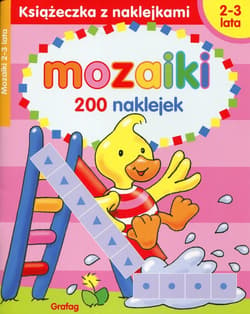  Książeczka z naklejkami. Mozaiki 2-3 lata