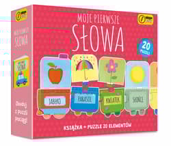 Książka i puzzle Moje pierwsze słowa 20 elementów