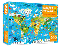 Książka i puzzle Zwierzęta świata 200 elementów - Sam Smith, Kirsteen Robson