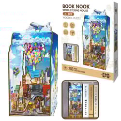 Książkowy zakątek latający domek