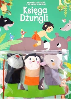 Księga dżungli. Opowieści do poduszki z pacynkami na paluszki - Praca zbiorowa