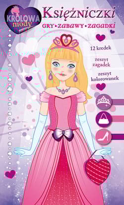 Księżniczki Gry zabawy zagadki Zestaw kreatywny z kredkami - Opracowanie Zbiorowe