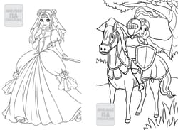 Galeria - zdjęcie nr. 2 - Księżniczki i rycerze. Baw się i koloruj