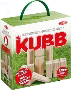 Kubb w kartonowym pudełku