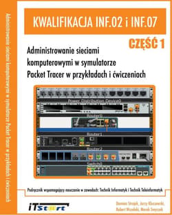 Kwalifikacja INF.02 i INF.07 - Część 1 Administrowanie sieciami komputerowymi w symulatorze Packet Tracer w przykładach i ćwiczeniach. - Strojek Damian, Kluczewski Jerzy, Wszelaki Robert