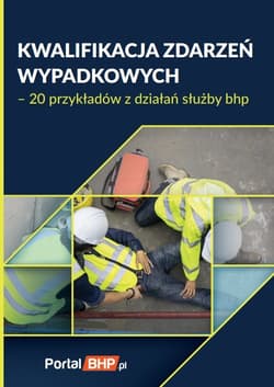 Kwalifikacja zdarzeń wypadkowych 20 przykładów z działań służby bhp - Praca zbiorowa
