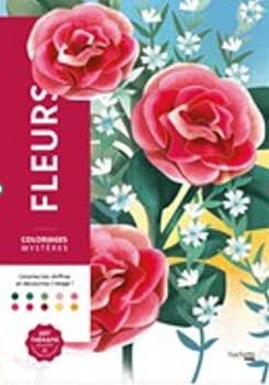 Kwiaty. Art therapy. Kolorowanka antystresowa. Zagadkowe rysunki - Charlotte Mendes