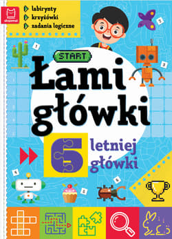Łamigłówki 6-letniej główki. Labirynty, krzyżówki, zadania logiczne wyd. 2 - null null