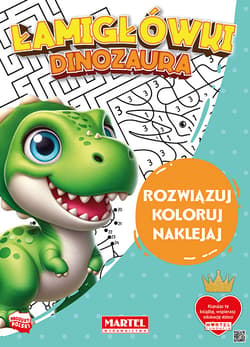 Łamigłówki dinozaura z naklejkami - Katarzyna Salamon