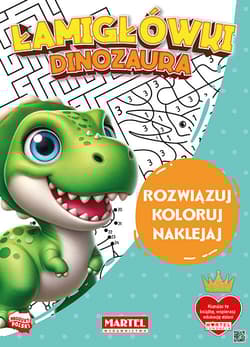 Łamigłówki dinozaura z naklejkami - Katarzyna Salamon