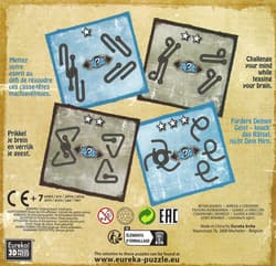 Galeria - zdjęcie nr. 4 - Łamigłowki metalowe 4 sztuki Puzzle-mania zestaw niebieski