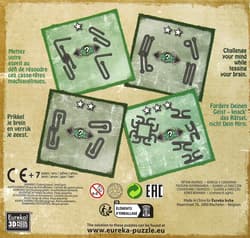 Galeria - zdjęcie nr. 3 - Łamigłowki metalowe 4 sztuki Puzzle-mania zestaw pomarańczowy