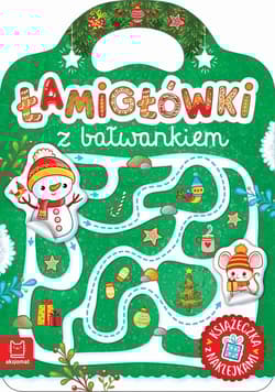 Łamigłówki z bałwankiem. Książeczka z naklejkami - Agata Kaczyńska