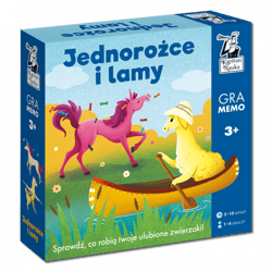 Lamy i jednorożce Gra memo Kapitan Nauka - Hołubowska-Chrząszczak Justyna