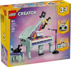 LEGO Creator 3w1 Dekoracyjny Fortepian z kotem 31392