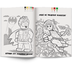 Galeria - zdjęcie nr. 2 - Lego DC COMICS Kolorowanka według kodu