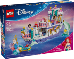 LEGO Disney Princess Królewska Łódź weselna Arielki 43299