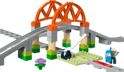Galeria - zdjęcie nr. 4 - LEGO Duplo Most i tory kolejowe zestaw rozszerzający10426