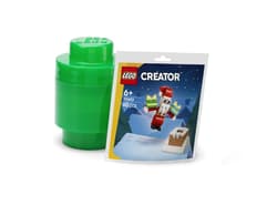 LEGO(R) pojemnik z klockami Santa - zielony