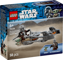 Lego Star Wars Śmigacz Mandalorianina i Grogu 75436