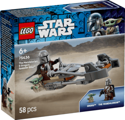 Lego Star Wars Śmigacz Mandalorianina i Grogu 75436