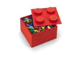 LEGO Storage Brick 4 Felt Red