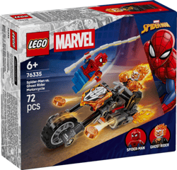 Lego Super Heroes Spider-Man kontra Ghost Rider na motocyklu 76335