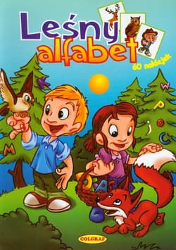 Leśny alfabet 60 naklejek