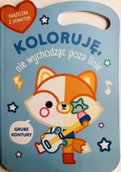 Lisek. Koloruję bez wychodzenia poza linie wer. niebieska - Praca zbiorowa