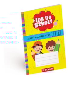 Litery. Zeszyt kaligraficzny. Idę do szkoły - Borchard Anna