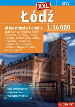 Łódź atlas miasta 1:16 000 + 15 miast - Opracowanie Zbiorowe