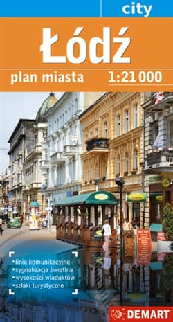 Łódź plan miasta 1:21 000 - Opracowanie Zbiorowe