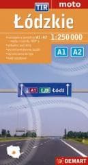 Łódzkie dla zawodowców. TIR. Mapa samochodowa - Praca zbiorowa