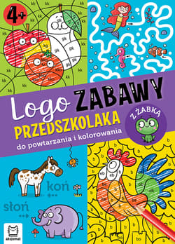 Logo zabawy przedszkolaka Do powtarzania i kolorowania z żabką - Agata Kaczyńska