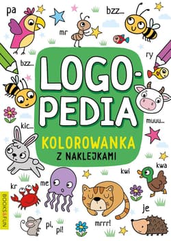 Logopedia. Kolorowanka z naklejkami 4 - Opracowanie Zbiorowe