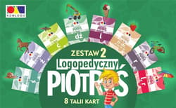 Logopedyczny Piotruś Zestaw 2 Memory 8 talii kart na głoski:  Ś Ź Ć DŹ L TR R L-R