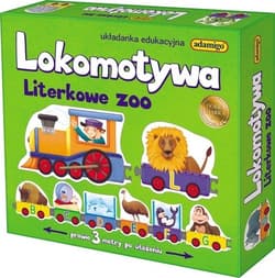 Lokomotywa Literkowe Zoo Układanka edukacyjna