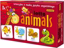 Lotto animals loteryjka z naukąjęzyka angielskiego
