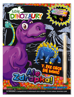 Lubię Dinozaury. Ale zdrapka! T Rex chce się bawić - null null