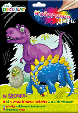 Lubię Dinozaury Kolorowe zdrapki cz.1 - Opracowanie Zbiorowe
