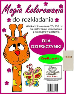 Magia kolorowania do rozkładania. Dla dziewczynki - Praca zbiorowa
