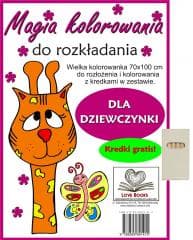 Magia kolorowania do rozkładania. Dla dziewczynki - Praca zbiorowa