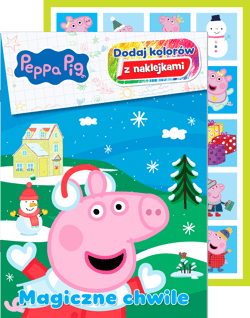Magiczne chwile. Świnka Peppa. Dodaj kolorów z naklejkami - Opracowanie Zbiorowe
