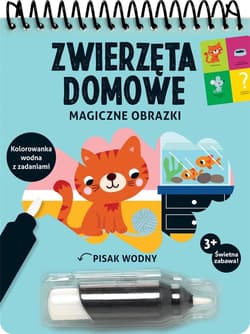 Magiczne obrazki Zwierzęta domowe Kolorowanka wodna z zadaniami - Deborah van de Leijgraaf